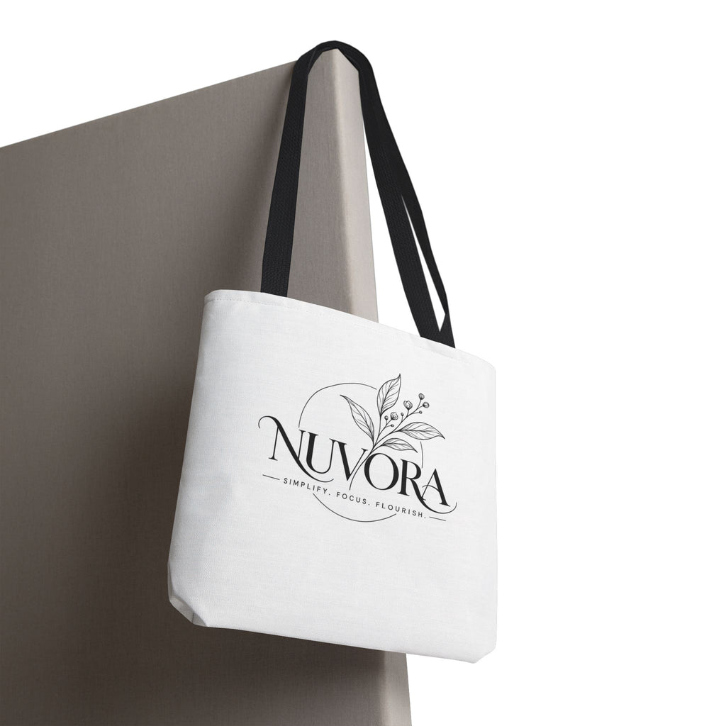 Nuvora Botanical Tote Bag | Minimalist Everyday Shopper