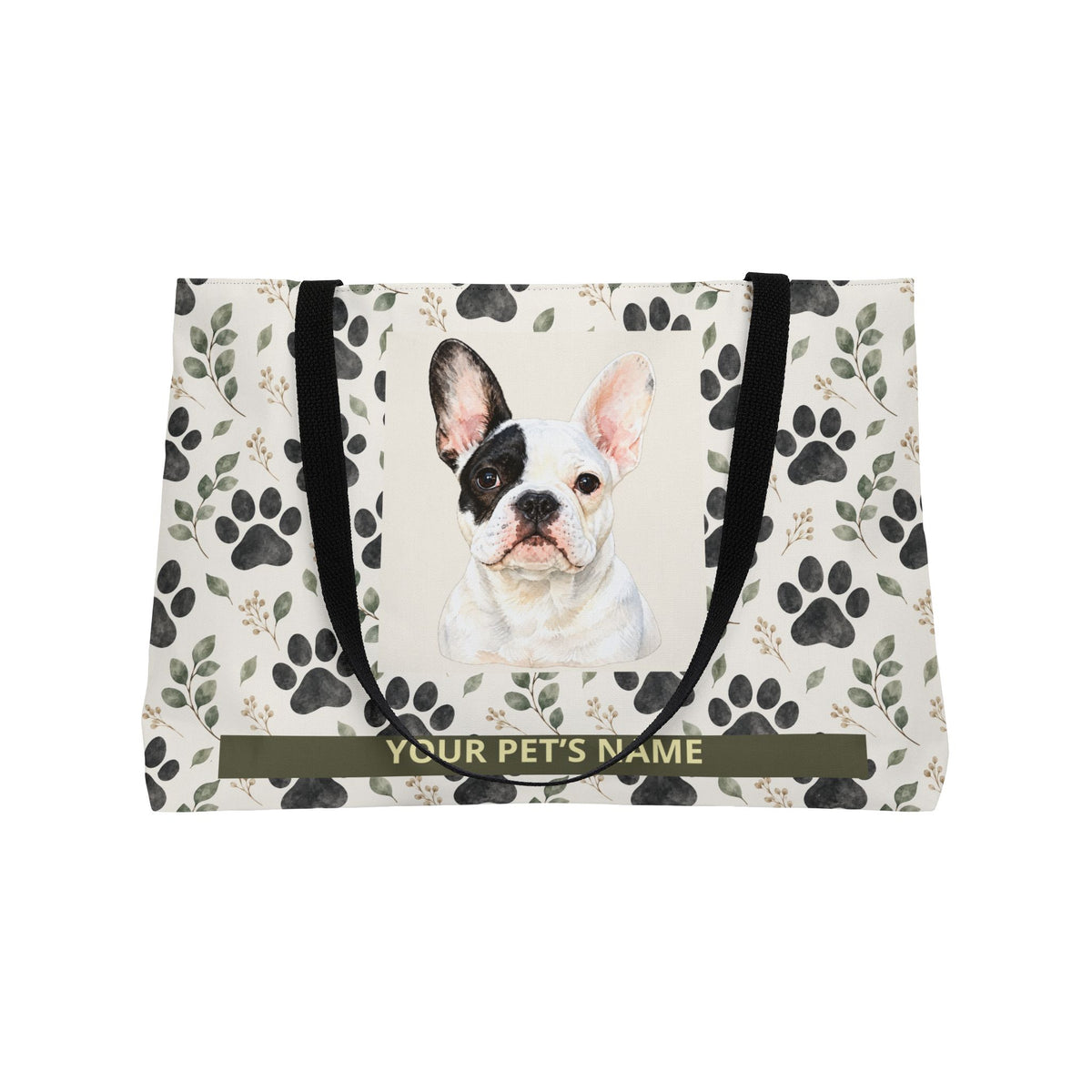 Personalized Pet Travel Tote Bag | Custom Photo & Name