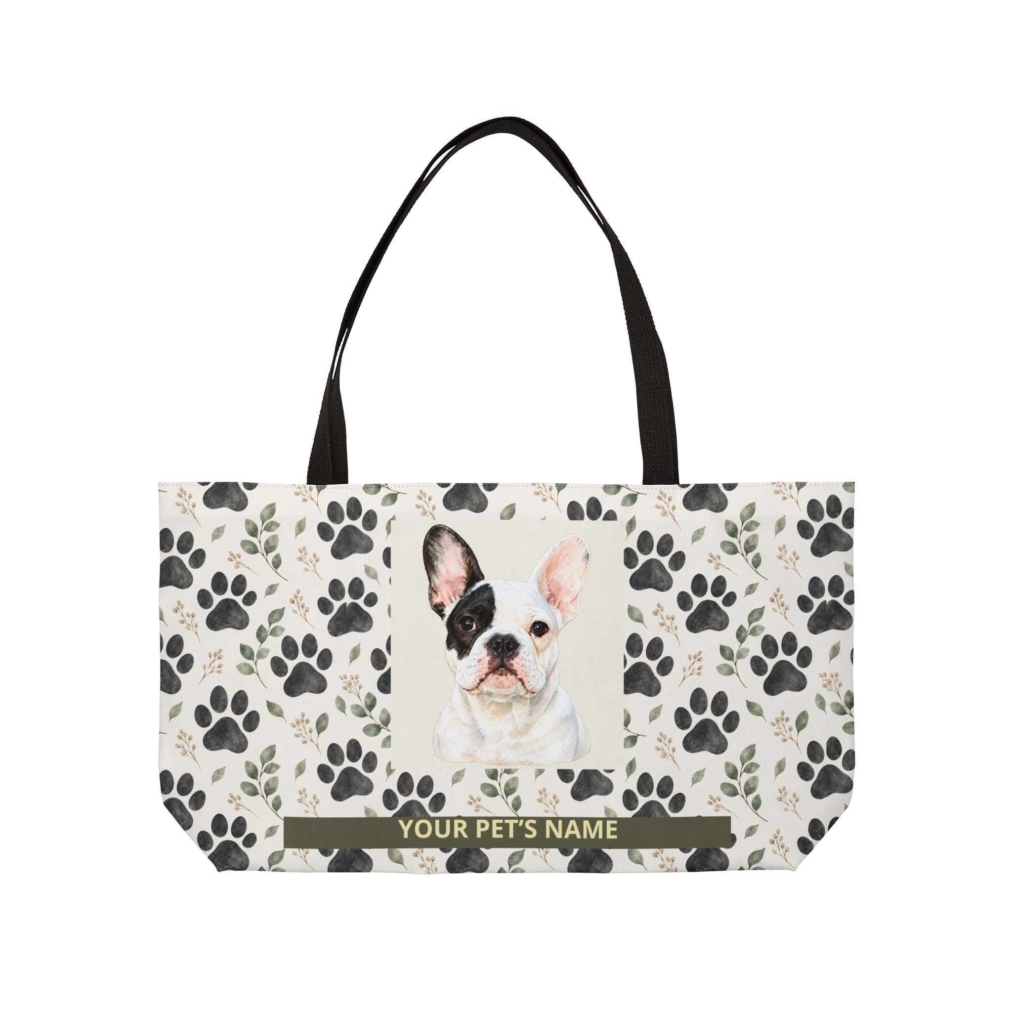 Personalized Pet Travel Tote Bag | Custom Photo & Name