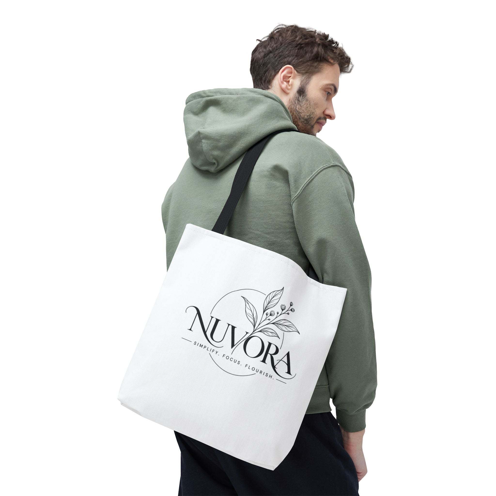 Nuvora Botanical Tote Bag | Minimalist Everyday Shopper