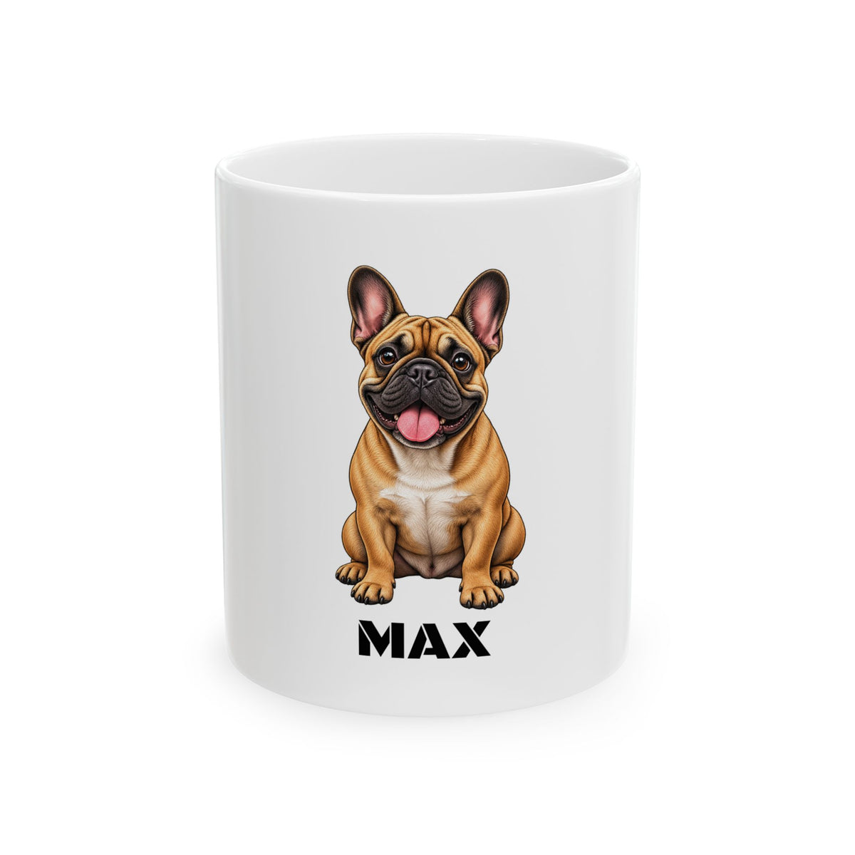 Personalized French Bulldog Mug | Custom Pet Name Coffee Cup